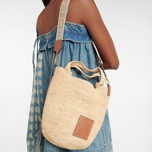 Loewe Paula’s Ibiza Slit Mini Rafia Tote